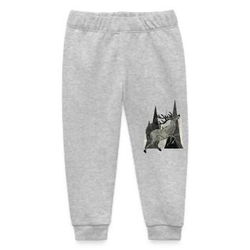 Deer - Baby Organic Sweatpants by Stanley/Stella - heather grey - Front