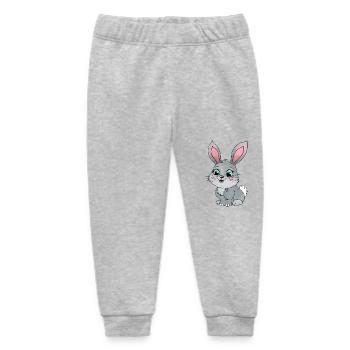 Kleiner Hase - Baby Organic Jogginghose Baby Tumbler von Stanley/Stella - Grau meliert - Vorne