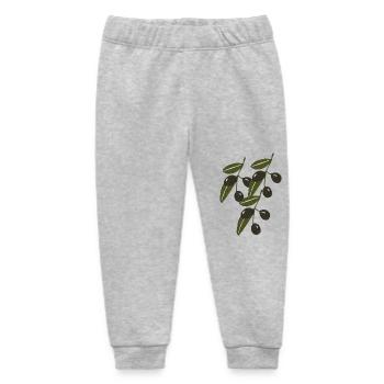 Olive Branches Impressionism - Baby Organic Sweatpants by Stanley/Stella - heather grey - Front