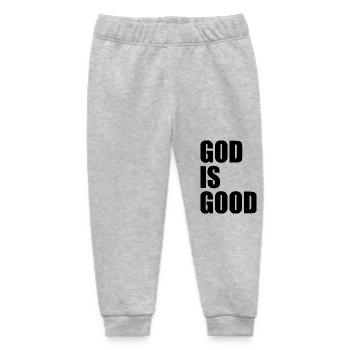 God is good - Baby Organic Sweatpants by Stanley/Stella - heather grey - Front