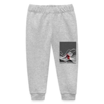 Skifahren in den Schneebergen Snowy Mountain Ski - Baby Organic Jogginghose Baby Tumbler von Stanley/Stella - Grau meliert - Vorne