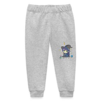 Sorcière mignonne avec chapeau et potions - Pantalon de jogging bébé bio Stanley/Stella - gris chiné - Devant