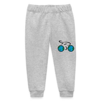 bicycle - Baby Organic Sweatpants by Stanley/Stella - heather grey - Front