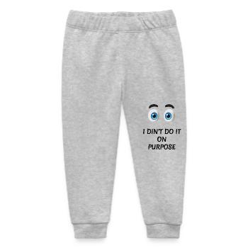 Zweck Augen - Baby Organic Jogginghose Baby Tumbler von Stanley/Stella - Grau meliert - Vorne
