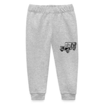 Car - Baby Organic Sweatpants by Stanley/Stella - heather grey - Front