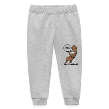 DUMME WURST - Baby Organic Jogginghose Baby Tumbler von Stanley/Stella - Grau meliert - Vorne