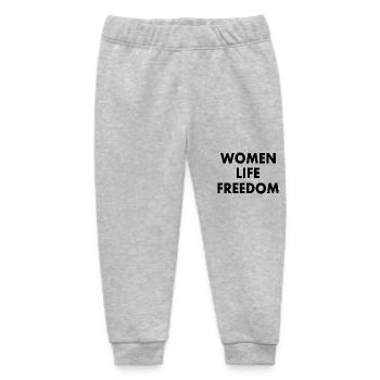Women life freedom - Baby Organic Jogginghose Baby Tumbler von Stanley/Stella - Grau meliert - Vorne