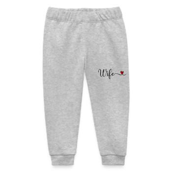 Ehefrau - Baby Organic Jogginghose Baby Tumbler von Stanley/Stella - Grau meliert - Vorne