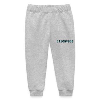 LOVE. MOTHER'S DAY. HAPPY MOTHER'S DAY. MOM - Baby Organic Sweatpants by Stanley/Stella - heather grey - Front