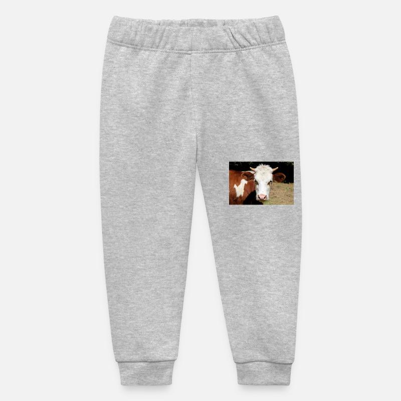 Affiche de vache - Pantalon de jogging bébé bio Stanley/Stella - gris chiné