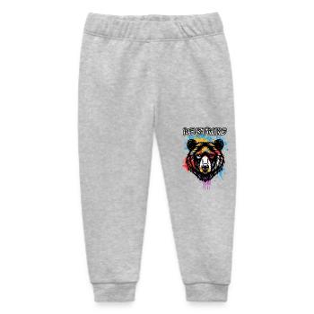 T-Shirt-Bär, Be strong - Baby Organic Jogginghose Baby Tumbler von Stanley/Stella - Grau meliert - Vorne