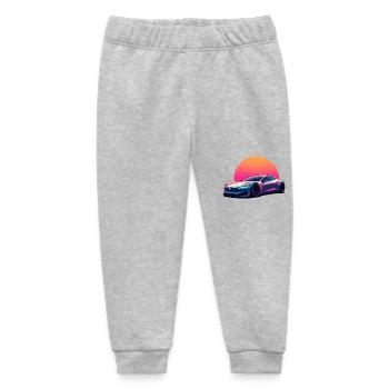 Electric Wave - Baby Organic Sweatpants by Stanley/Stella - heather grey - Front