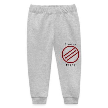 Eiserne Front - Drei Pfeile - Baby Organic Jogginghose Baby Tumbler von Stanley/Stella - Grau meliert - Vorne