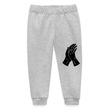 tierpfote hand - Baby Organic Jogginghose Baby Tumbler von Stanley/Stella - Grau meliert - Vorne