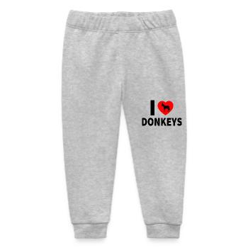 Donkey - Baby Organic Sweatpants by Stanley/Stella - heather grey - Front
