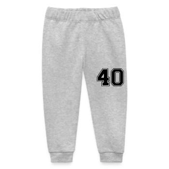 40 - Pantalon de jogging bébé bio Stanley/Stella - gris chiné - Devant