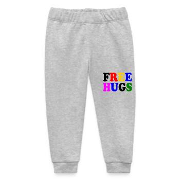 Free hugs - Baby Organic Sweatpants by Stanley/Stella - heather grey - Front