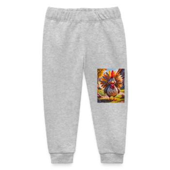 des oiseaux super mignons autour du monde – Turquie - Pantalon de jogging bébé bio Stanley/Stella - gris chiné - Devant