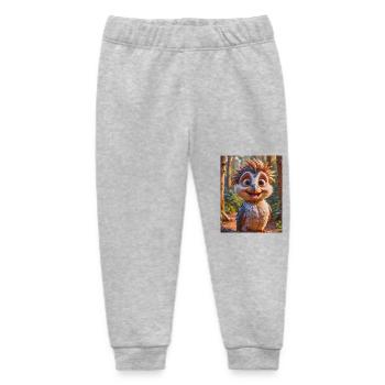 super süßes australisches Tier Down Under Kookaburra - Baby Organic Jogginghose Baby Tumbler von Stanley/Stella - Grau meliert - Vorne