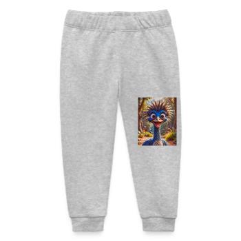super süßes australisches Tier Down Under Kasuar - Baby Organic Jogginghose Baby Tumbler von Stanley/Stella - Grau meliert - Vorne