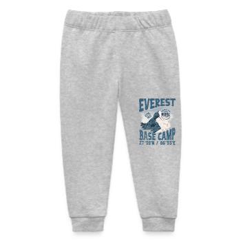 Everest Base Camp Nepal Copy - Baby Organic Sweatpants by Stanley/Stella - heather grey - Front