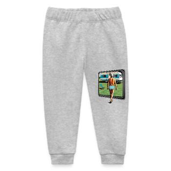 Rentner im Urlaub - Baby Organic Jogginghose Baby Tumbler von Stanley/Stella - Grau meliert - Vorne