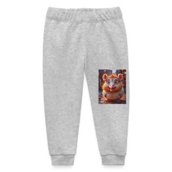 Happy Halloween, süß, Monster, wilde Haare, gruselig, lustig - Baby Organic Jogginghose Baby Tumbler von Stanley/Stella - Grau meliert - Vorne