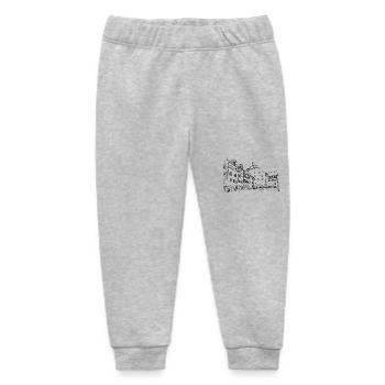 Contour of the old town in Wil - Switzerland - Baby Organic Sweatpants by Stanley/Stella - heather grey - Front