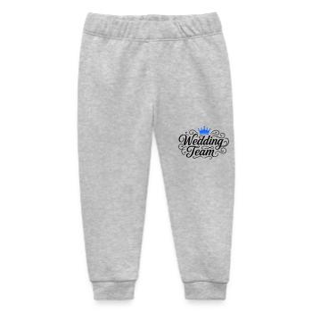 Wedding Team Hochzeit - Baby Organic Jogginghose Baby Tumbler von Stanley/Stella - Grau meliert - Vorne