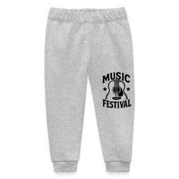 Music festival - Baby Organic Sweatpants by Stanley/Stella - heather grey - Front