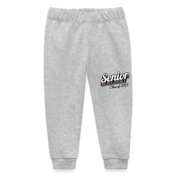 Abschlussklasse 2023 Retro Abschlussfeier Geschenk - Baby Organic Jogginghose Baby Tumbler von Stanley/Stella - Grau meliert - Vorne