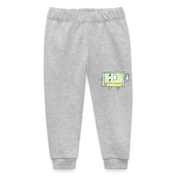 Der Fernseher - Baby Organic Jogginghose Baby Tumbler von Stanley/Stella - Grau meliert - Vorne