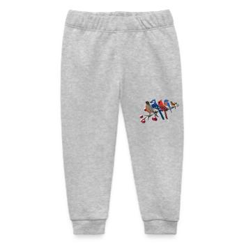 Gartenvögel auf einem Ast Vogelbeobachter - Baby Organic Jogginghose Baby Tumbler von Stanley/Stella - Grau meliert - Vorne