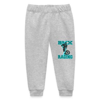Extreme BMX Racing for Adrenaline Junkies - Baby Organic Sweatpants by Stanley/Stella - heather grey - Front