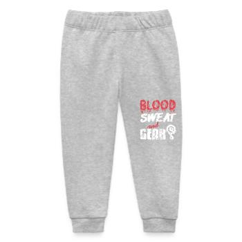 Blood Sweat and Gear Hardcore Cycling Grind - Baby Organic Jogginghose Baby Tumbler von Stanley/Stella - Grau meliert - Vorne