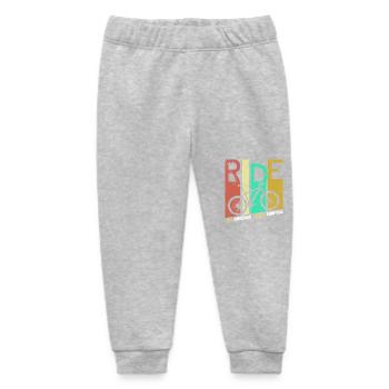 Ride Bike Eco Quote Zero Emission Cyclist Gear - Baby Organic Jogginghose Baby Tumbler von Stanley/Stella - Grau meliert - Vorne