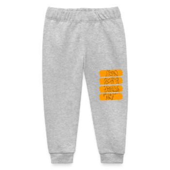 Leopard Jungle Predator Grunge Style Print - Baby Organic Jogginghose Baby Tumbler von Stanley/Stella - Grau meliert - Vorne