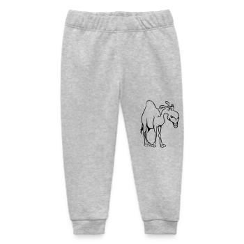 camel - Baby Organic Sweatpants by Stanley/Stella - heather grey - Front