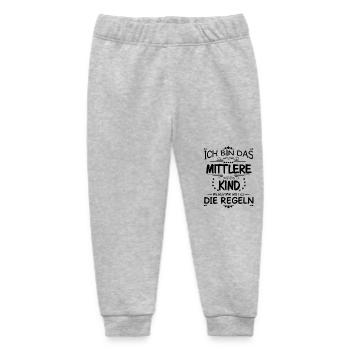 Familie Kinder mittleres Kind - Baby Organic Jogginghose Baby Tumbler von Stanley/Stella - Grau meliert - Vorne