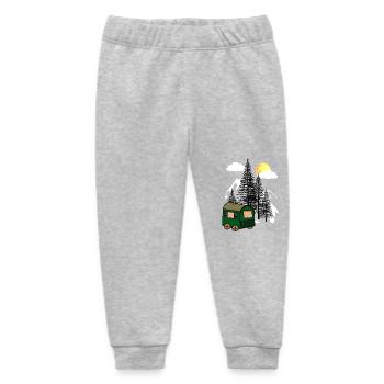 Construction trailer nature lovers eco nature exit flora - Baby Organic Sweatpants by Stanley/Stella - heather grey - Front