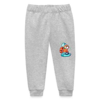 Cartoon Roter Panda DJ am Turntable - Baby Organic Jogginghose Baby Tumbler von Stanley/Stella - Grau meliert - Vorne