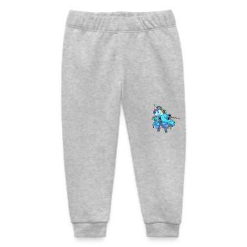 Wizard and magician - magical unicorn - Baby Organic Sweatpants by Stanley/Stella - heather grey - Front