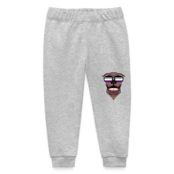 Asexual Lgbt American Pit Bull Terrier - Baby Organic Sweatpants by Stanley/Stella - heather grey - Front