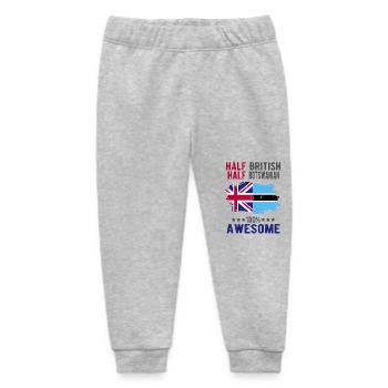 Half British Half Batswana - Baby Organic Sweatpants by Stanley/Stella - heather grey - Front