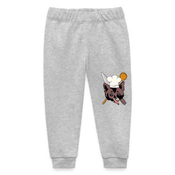 Cats Kitchen Cook Cooking Spoon Kitchen Knives Professions - Baby Organic Sweatpants by Stanley/Stella - heather grey - Front