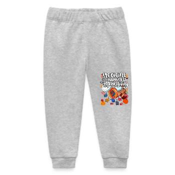 Medizin Für Das Glück An Thanksgiving - Baby Organic Jogginghose Baby Tumbler von Stanley/Stella - Grau meliert - Vorne