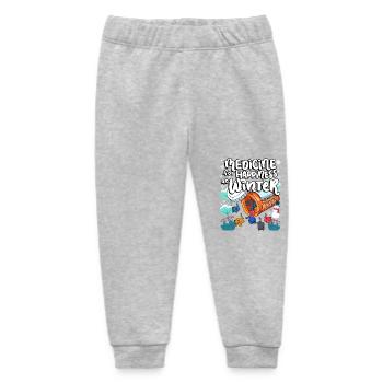Medizin Zum Glücklichsein Bei Winter Cat Gummies - Baby Organic Jogginghose Baby Tumbler von Stanley/Stella - Grau meliert - Vorne