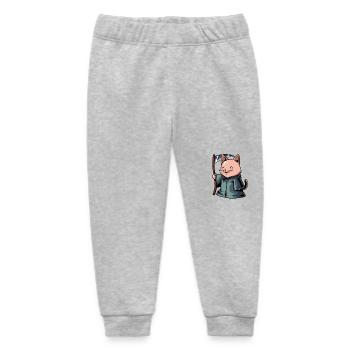 Mignon Chat Grim Reaper - Pantalon de jogging bébé bio Stanley/Stella - gris chiné - Devant