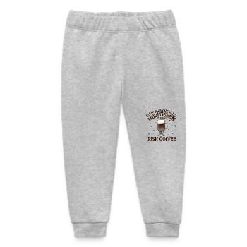 Meditieren und Irish Coffee - Baby Organic Jogginghose Baby Tumbler von Stanley/Stella - Grau meliert - Vorne