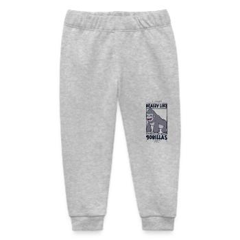 Ich liebe Gorillas - Gorilla - Baby Organic Jogginghose Baby Tumbler von Stanley/Stella - Grau meliert - Vorne